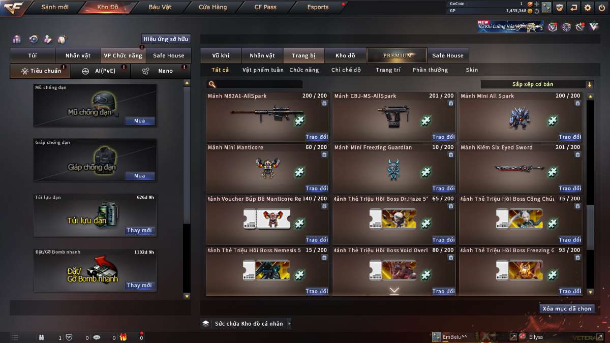 shop acc cf uy tin gia re